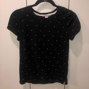 Victoria’s Secret lip print black t shirt- small
